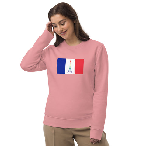 France LGBT Pride Flag Unisex eco sweatshirt