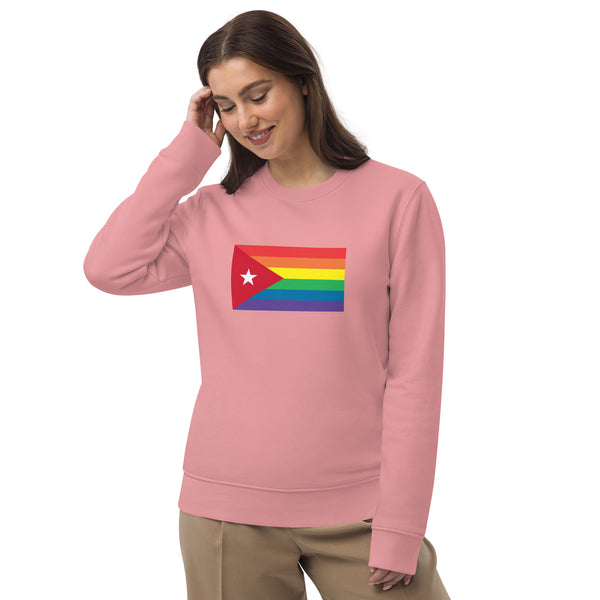 Cuba LGBT Pride Flag Unisex eco sweatshirt