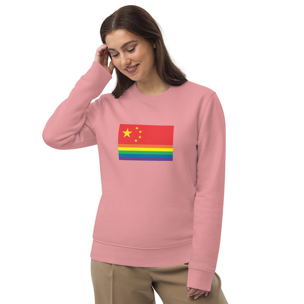 China Pride Flag Unisex eco sweatshirt