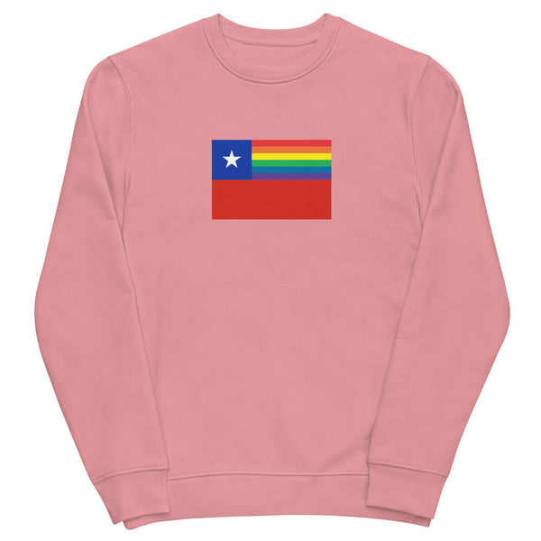 Chile LGBT Pride Flag Unisex eco sweatshirt