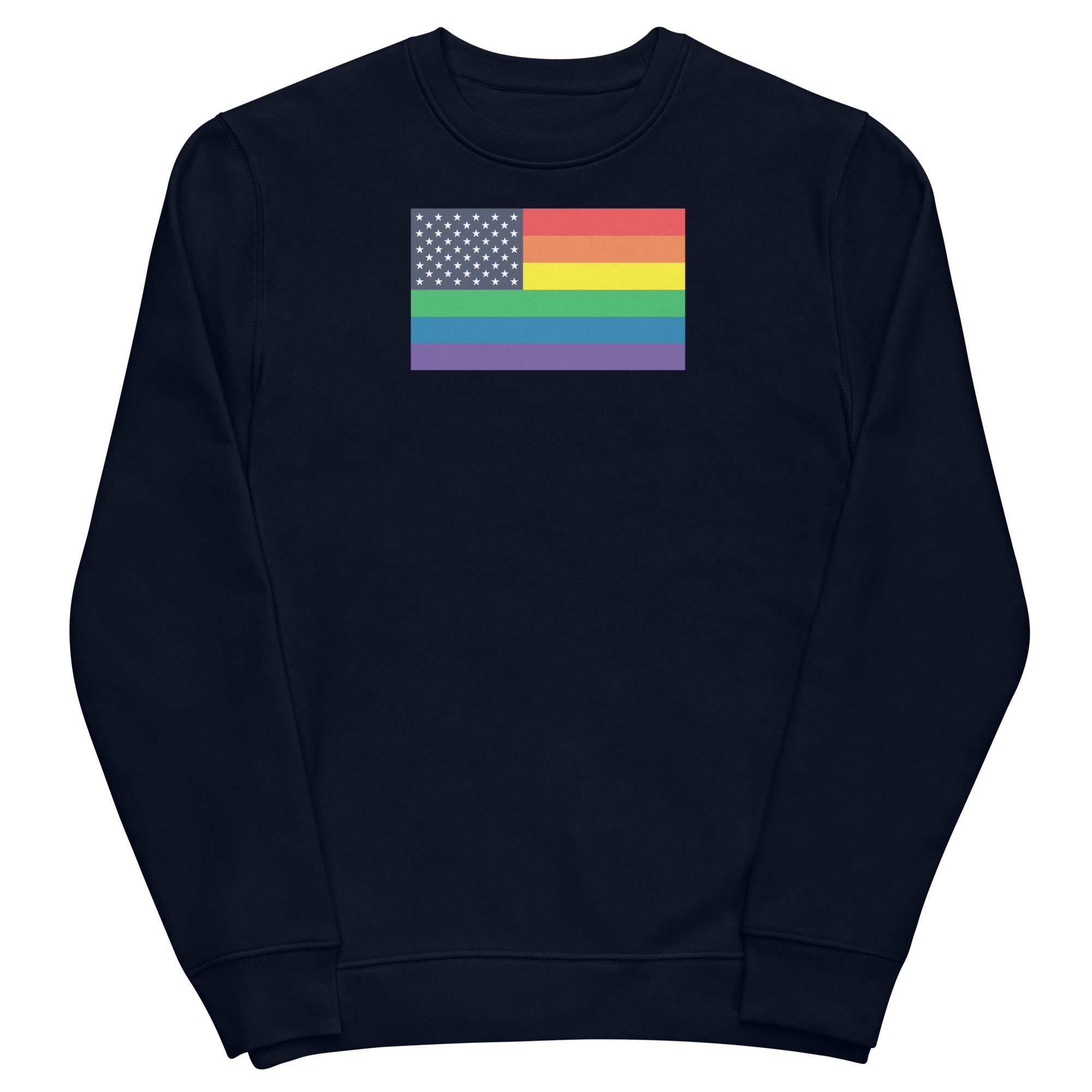 United States LGBT Pride Flag Unisex eco sweatshirt