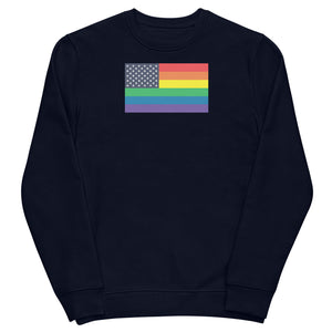 United States LGBT Pride Flag Unisex eco sweatshirt