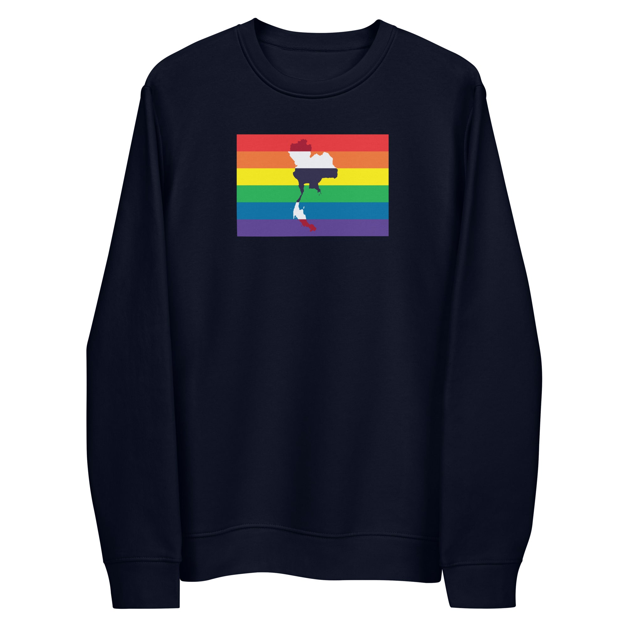 Thailand LGBT Pride Flag Unisex eco sweatshirt