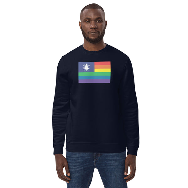 Taiwan LGBT Pride Flag Unisex eco sweatshirt