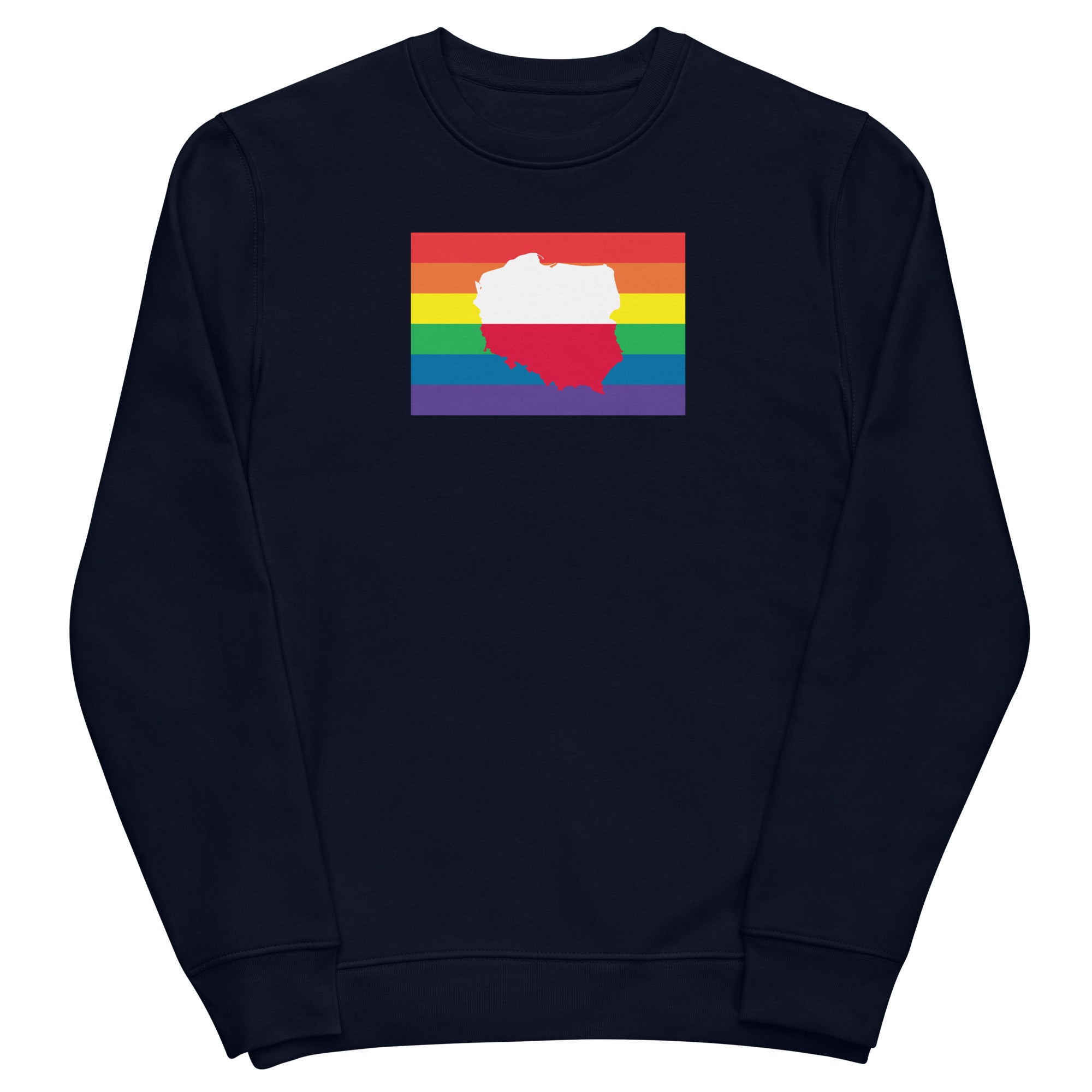 Poland LGBT Pride Flag Unisex eco sweatshirt