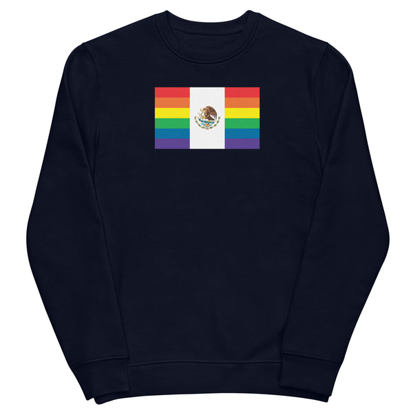 Mexico LGBT Pride Flag Unisex eco sweatshirt