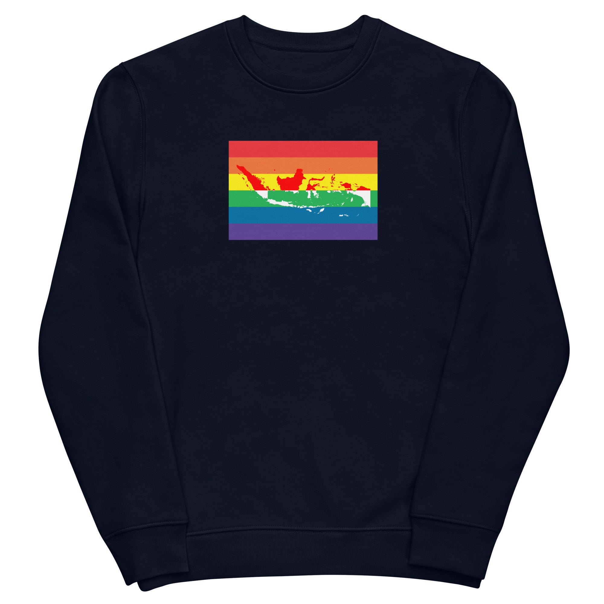 Indonesia LGBT Pride Flag Unisex eco sweatshirt