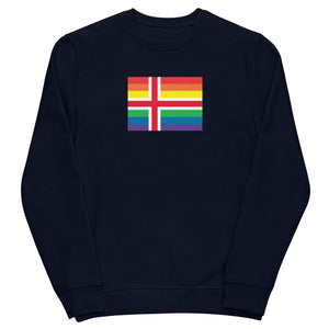 Iceland LGBT Pride Flag Unisex Eco-Sweatshirt