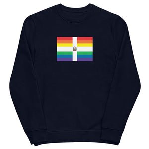 Dominican Republic LGBT Pride Flag Unisex eco sweatshirt