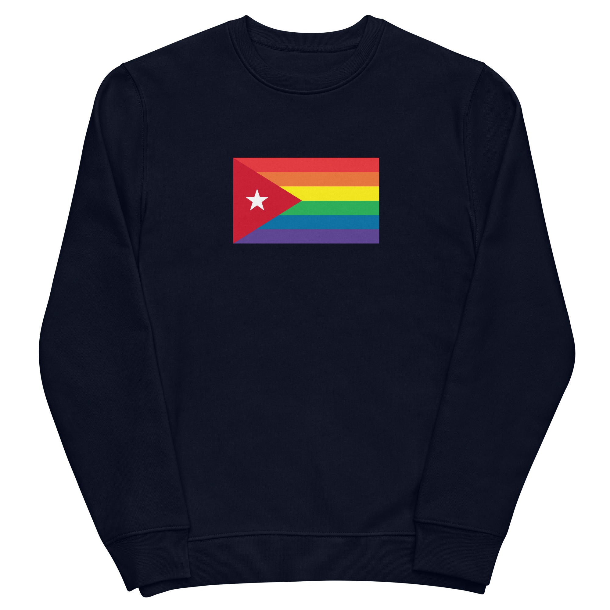 Cuba LGBT Pride Flag Unisex eco sweatshirt