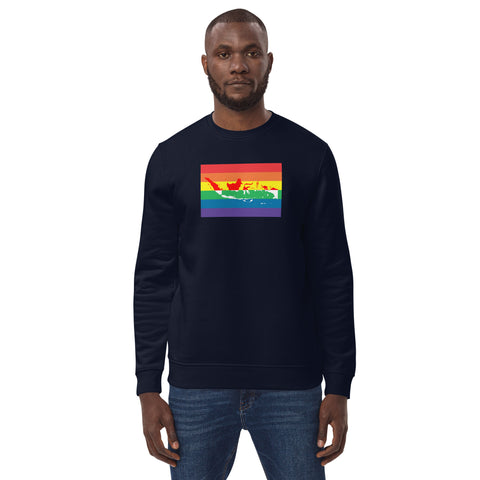 Indonesia LGBT Pride Flag Unisex eco sweatshirt
