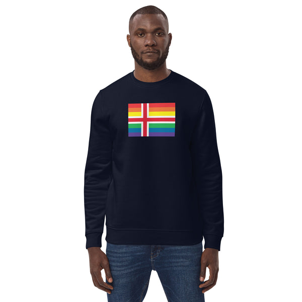 Iceland LGBT Pride Flag Unisex Eco-Sweatshirt