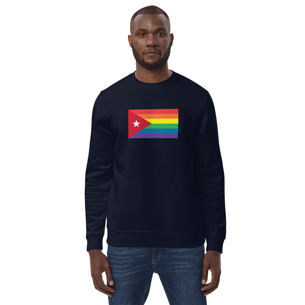 Cuba LGBT Pride Flag Unisex eco sweatshirt