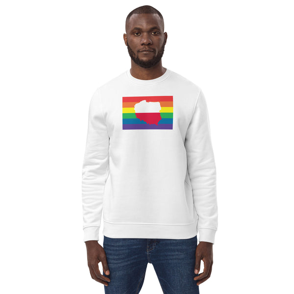 Poland LGBT Pride Flag Unisex eco sweatshirt