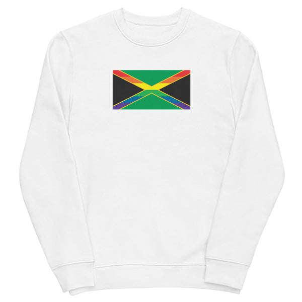 Jamaica LGBT Pride Flag Unisex eco sweatshirt