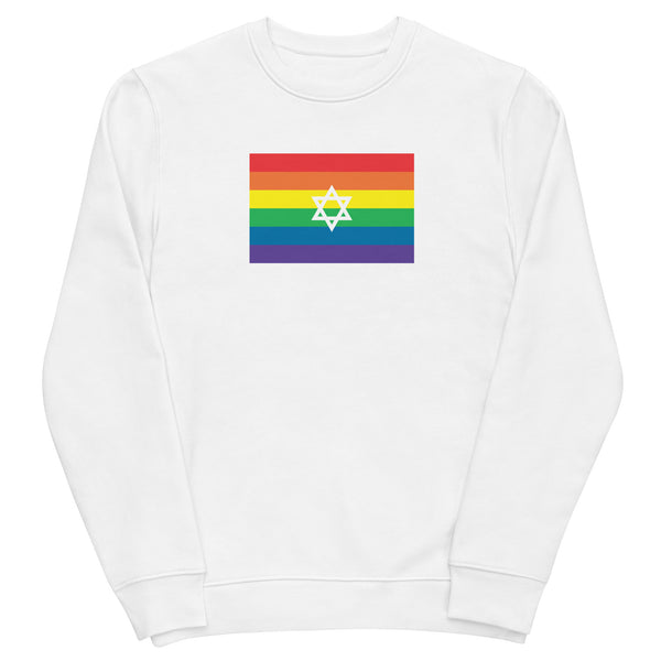 Israel LGBT Pride Flag Unisex eco sweatshirt
