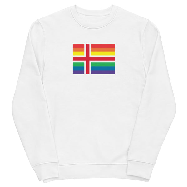 Iceland LGBT Pride Flag Unisex Eco-Sweatshirt
