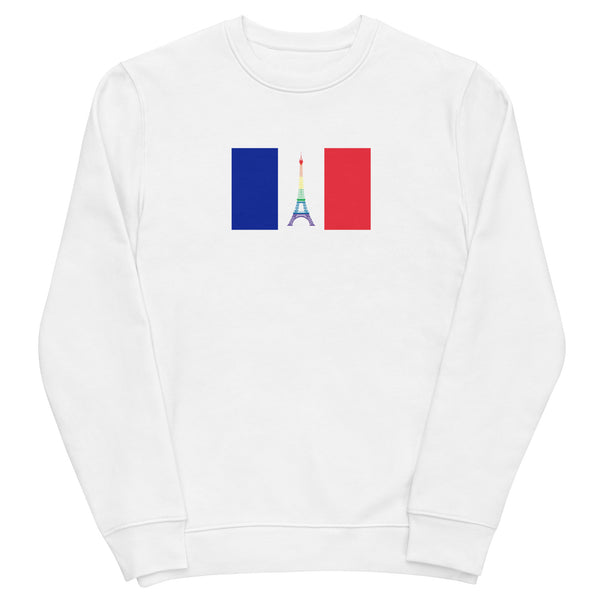 France LGBT Pride Flag Unisex eco sweatshirt