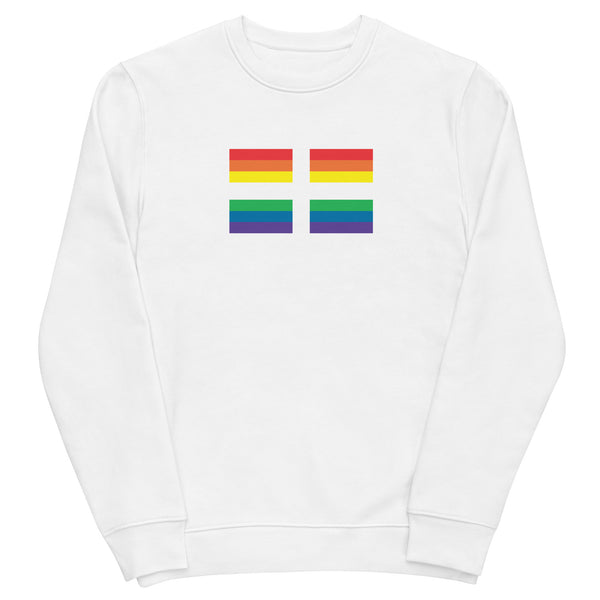 England Pride Flag Unisex eco sweatshirt