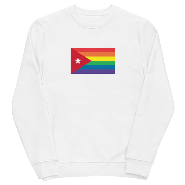Cuba LGBT Pride Flag Unisex eco sweatshirt