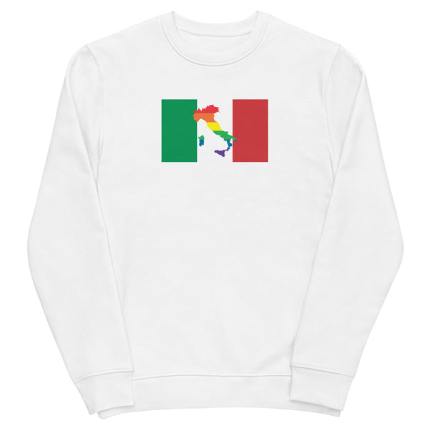 Italy LGBT Pride Flag Unisex eco sweatshirt