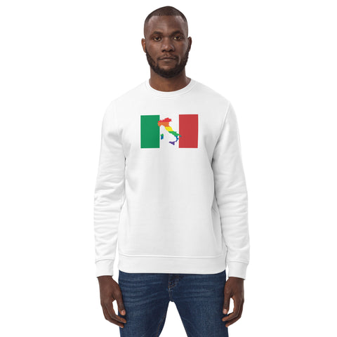 Italy LGBT Pride Flag Unisex eco sweatshirt