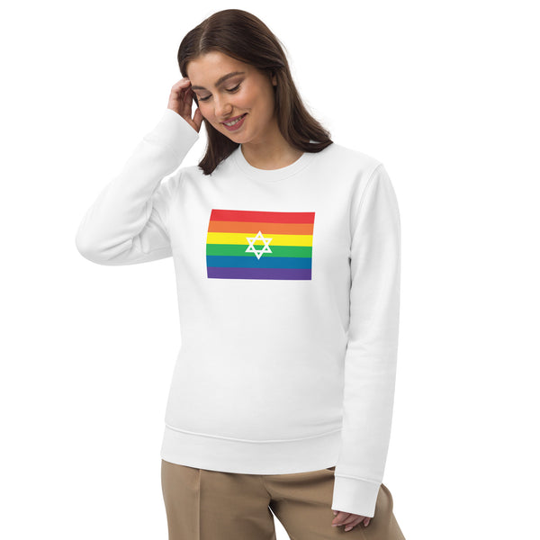 Israel LGBT Pride Flag Unisex eco sweatshirt
