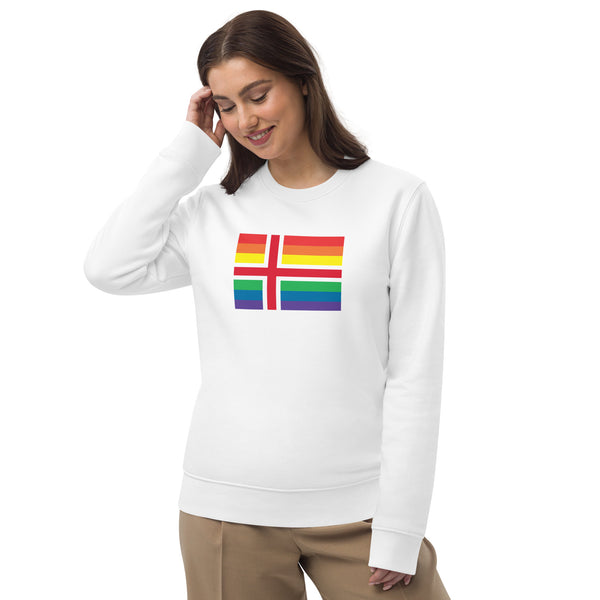 Iceland LGBT Pride Flag Unisex Eco-Sweatshirt