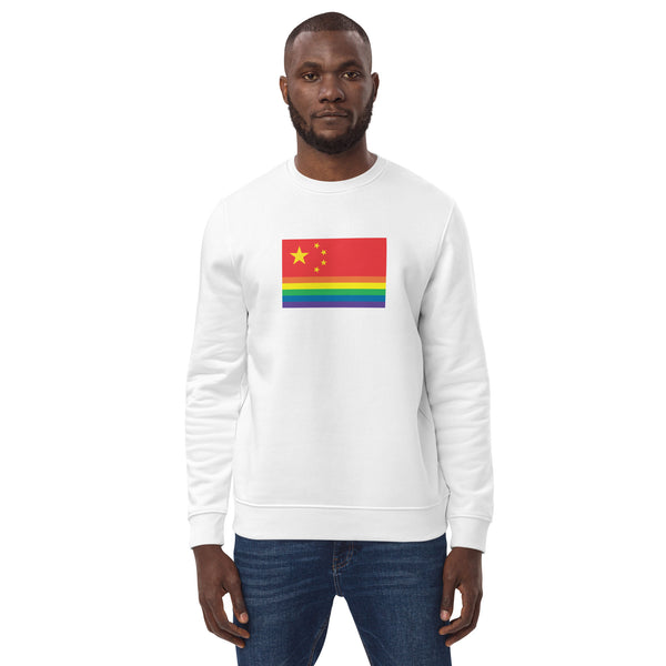 China Pride Flag Unisex eco sweatshirt