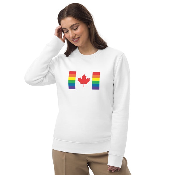 Canada LGBT Pride Flag Unisex eco sweatshirt