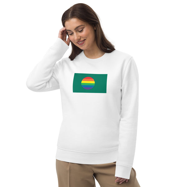 Bangladesh LGBT Pride Flag Unisex Eco Sweatshirt