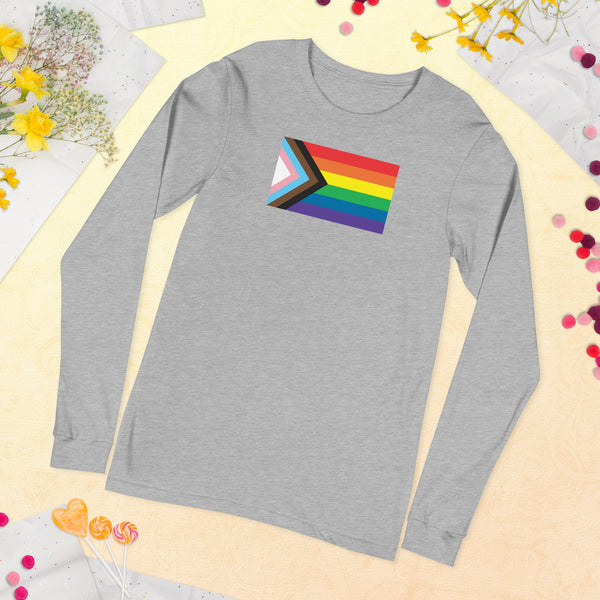 Progress Pride Flag Unisex Long Sleeve Tee