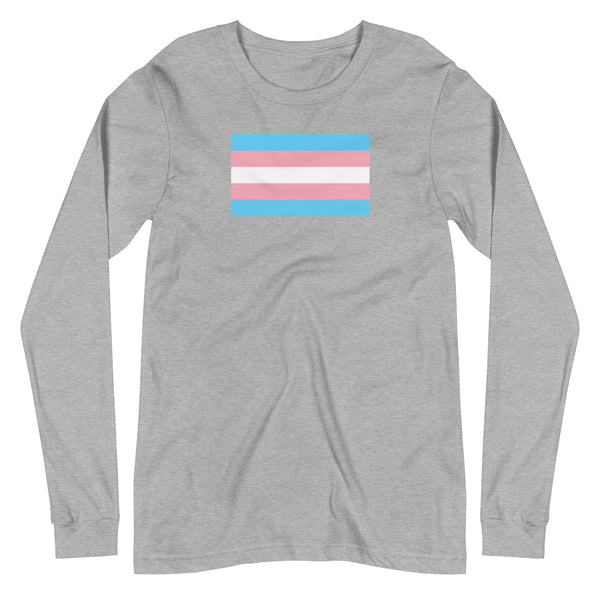 Trans Flag Long Sleeve Tee