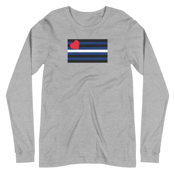 Leather Pride Flag Long Sleeve T-Shirt