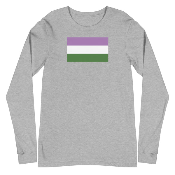 Genderqueer Flag Unisex Long Sleeve Tee