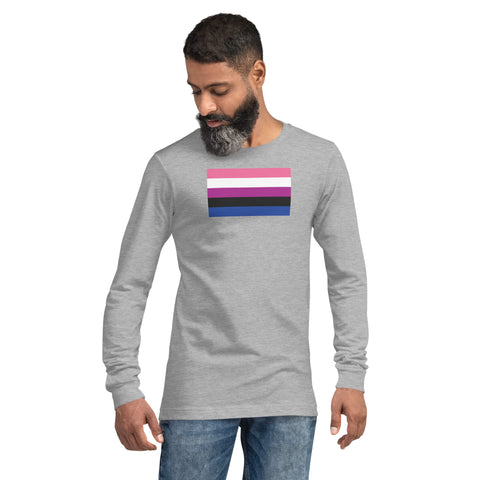Genderfluid Flag Unisex Long Sleeve Tee