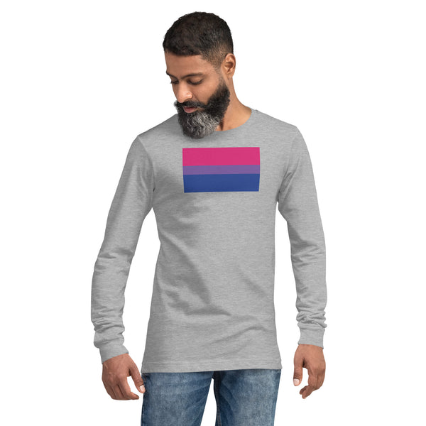 Bisexual Flag Unisex Long Sleeve Tee