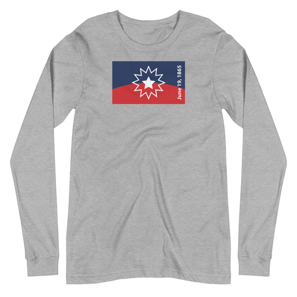 Juneteenth Flag Unisex Long Sleeve Tee