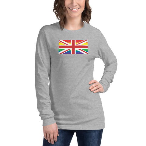 United Kingdom LGBT Pride Flag Unisex Long Sleeve Tee