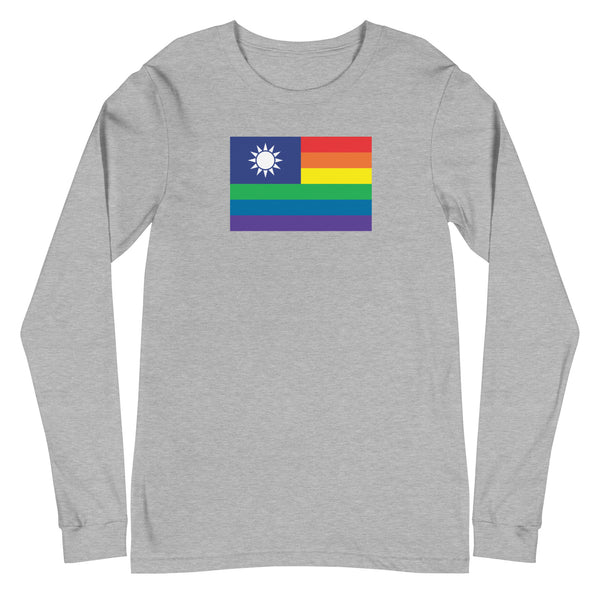 Taiwan LGBT Pride Flag Unisex Long Sleeve Tee