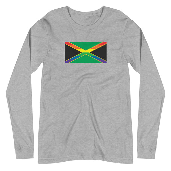 Jamaica LGBT Pride Flag Unisex Long Sleeve Tee