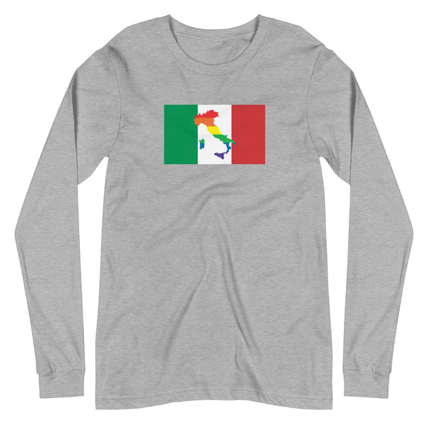 Italy LGBT Pride Unisex Long Sleeve Tee