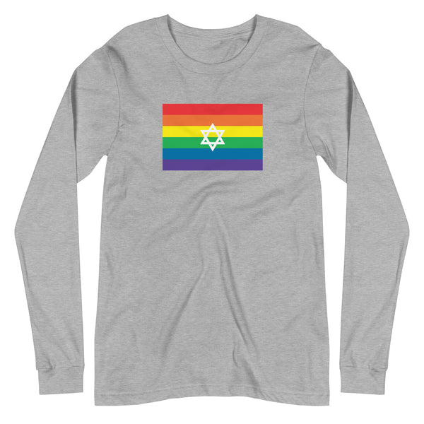 Israel LGBT Pride Flag Unisex Long Sleeve Tee