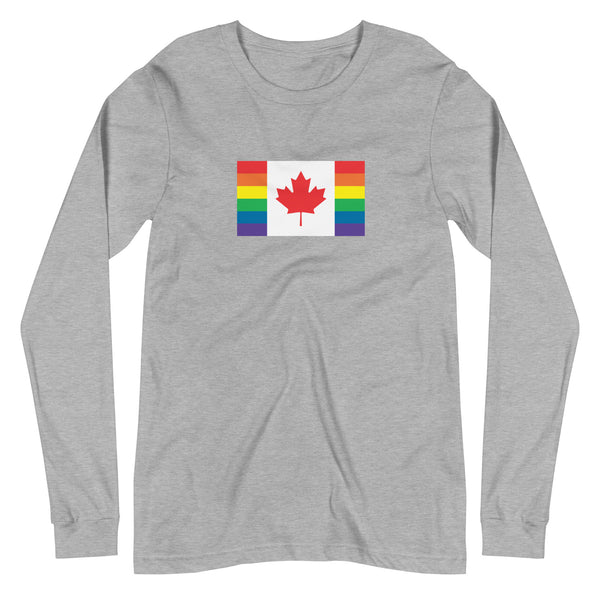 Canada LGBT Pride Flag Unisex Long Sleeve Tee