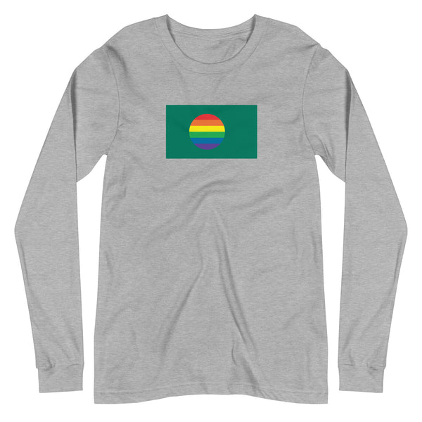 Bangladesh LGBT Pride Flag Unisex Long Sleeve Tee