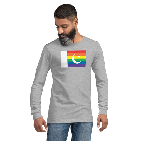 Pakistan LGBT Pride Flag Unisex Long Sleeve Tee