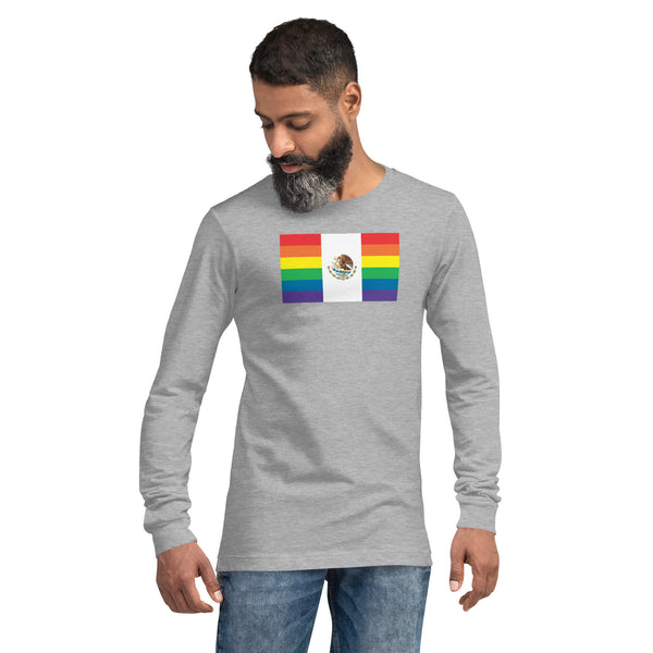 Mexico LGBT Pride Flag Unisex Long Sleeve Tee