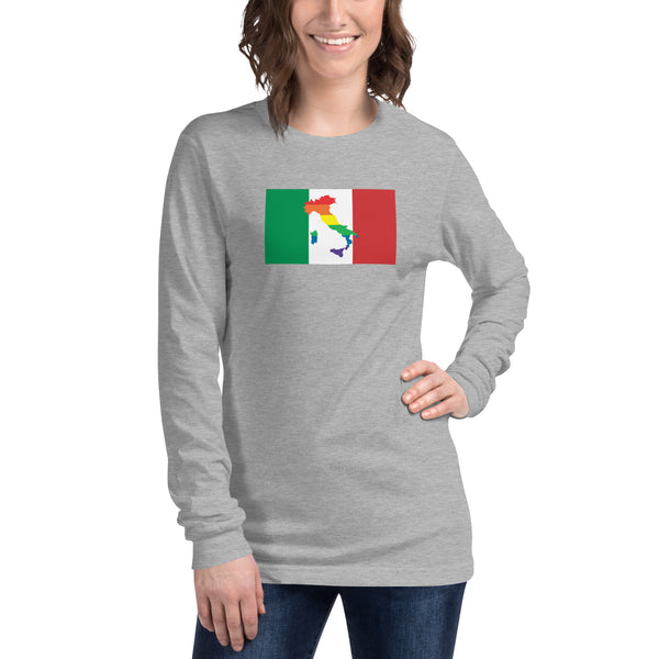 Italy LGBT Pride Unisex Long Sleeve Tee