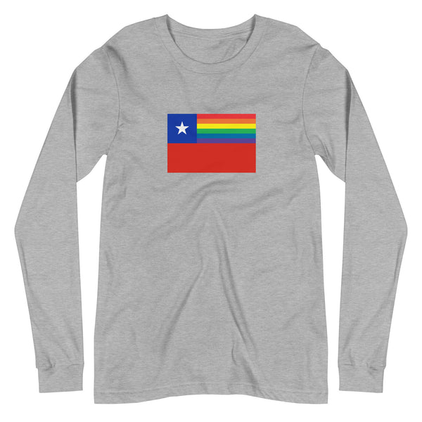 Chile LGBT Pride Flag Unisex Long Sleeve Tee