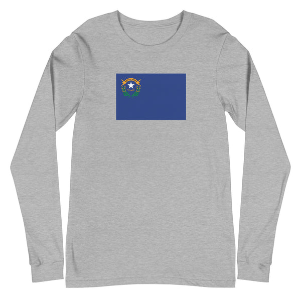 Nevada Flag Unisex Long Sleeve Tee